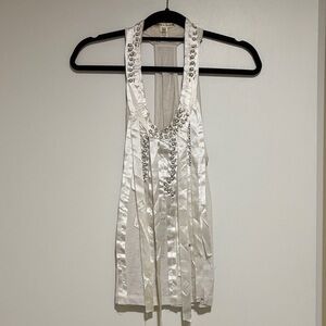 Threads 4 Thought White Embellished Tank Top